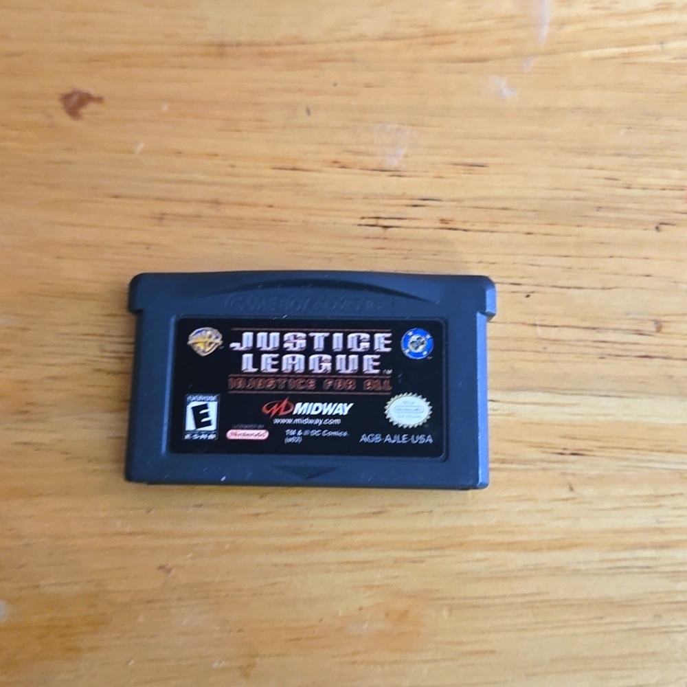 Nintendo Gameboy Justice League Injustice for All Game Cartridge